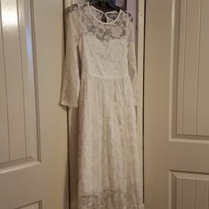 Bohemian flower girl dress